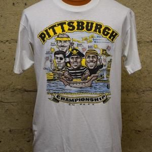 90S Pittsburgh Pirates Cartoon Caricature Single Stitch Baseb Shirt